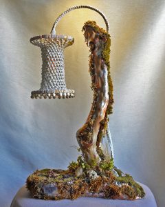 Colibri Handmade Floral Macrame Lamp Natural Grapevine Root Hummingbird Shape