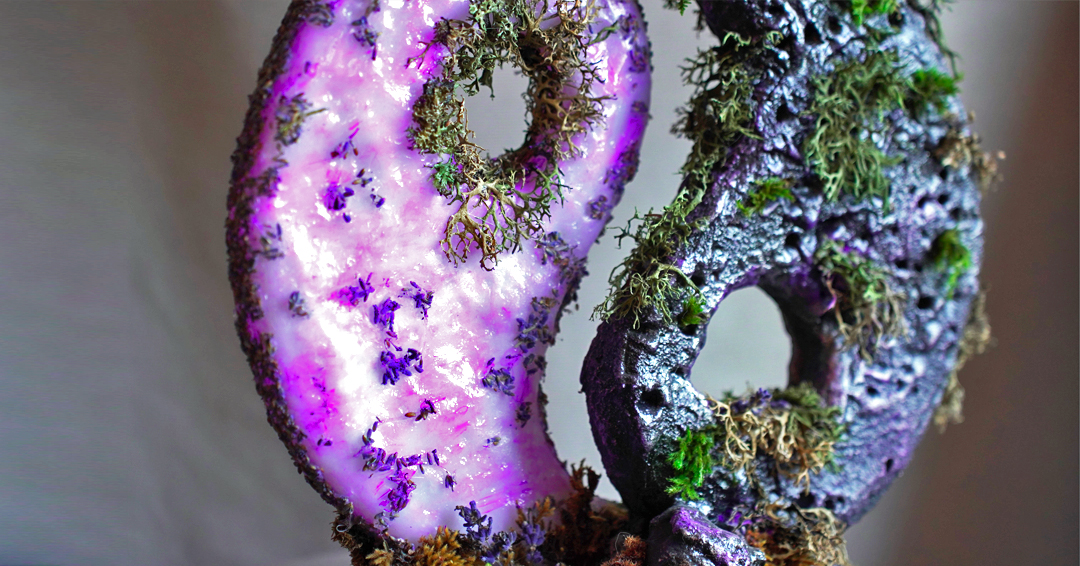 Balance Handmade Yin Yang Lighting Decor Amethyst