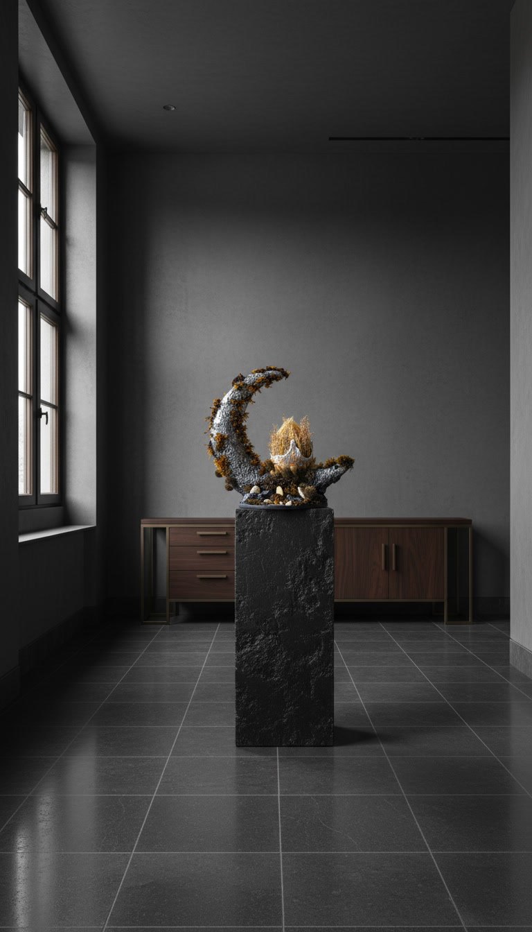 Birth Of The Moon - Handmade Lamp - Image 17
