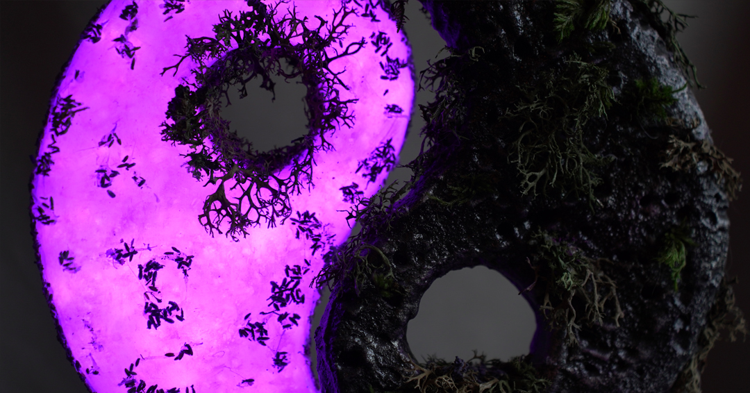 Spiritual home decor yin yang lighting piece