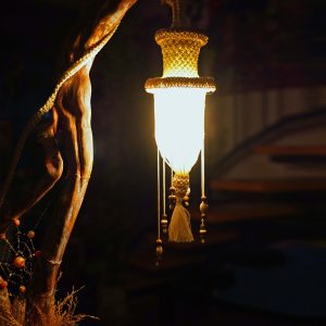 Handmade wooden lamp The Hermit