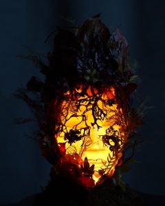 Glowing sculptural lighting decor Maturity