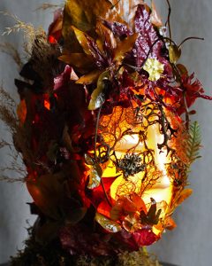 Glowing sculptural lighting decor Maturity